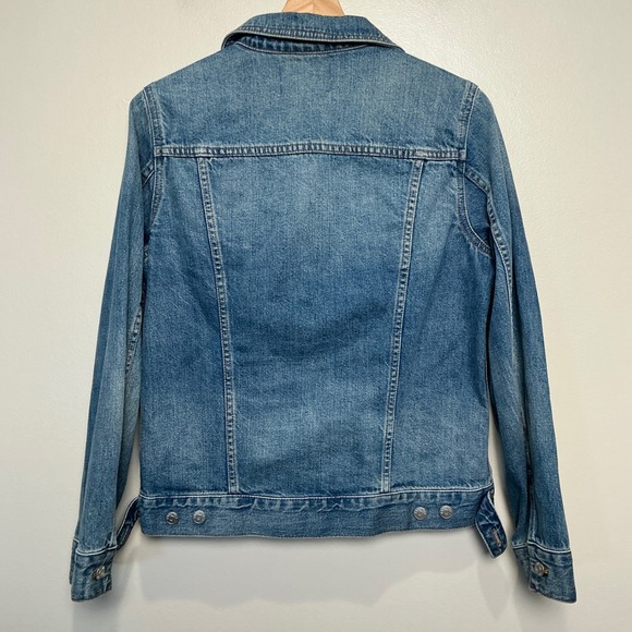 Madewell Classic Jean Jacket Medium Wash Blue Denim Womens Trucker Size M - Picture 4 of 8